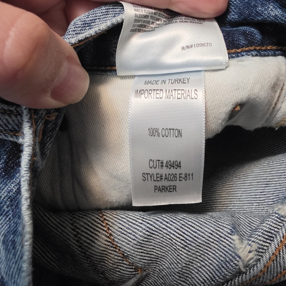 Agolde Parker Vintage Cut-Off Short In Rock Steady - Picture 4 of 6